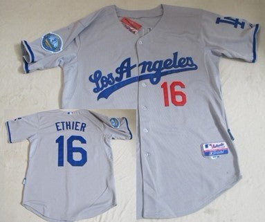 Andre Ethier Los Angeles Dodgers gray jersey