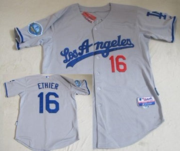 Andre Ethier Los Angeles Dodgers gray jersey