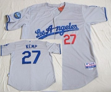 Matt Kemp Los Angeles Dodgers gray jersey