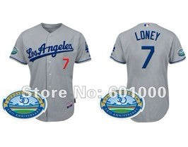 James Loney Los Angeles Dodgers gray jersey