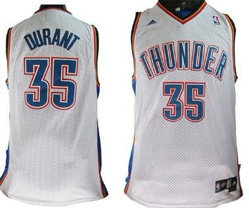 Kevin Durant Oklahoma City Thunder white jersey