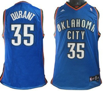 Kevin Durant Oklahoma City Thunder blue jersey