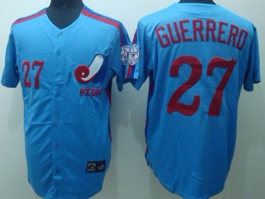 Vladimir Guerrero Washington Nationals blue Throwback jersey