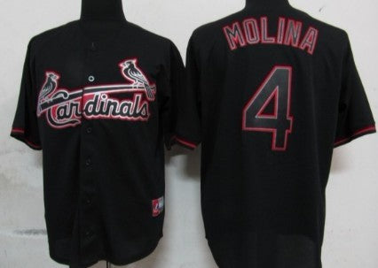 Yadier Molina St. Louis Cardinals black Fashion jersey