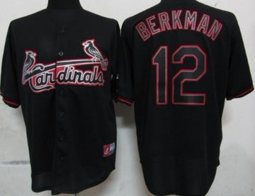 Lance Berkman St. Louis Cardinals black Fashion jersey