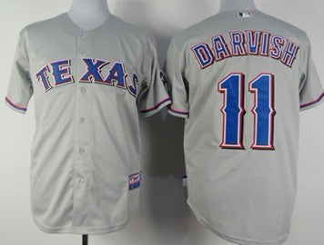 Yu Darvish Texas Rangers gray jersey