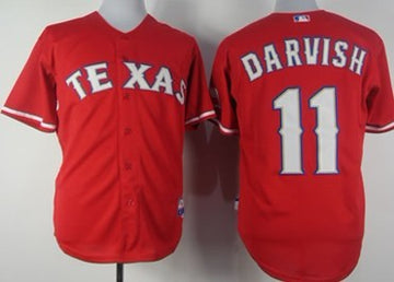 Yu Darvish Texas Rangers red jersey