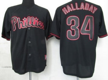 Roy Halladay Philadelphia Phillies black Fashion jersey