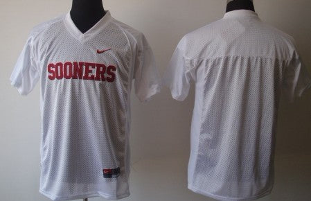 Custom Oklahoma Sooners white jersey