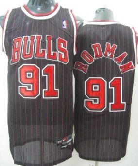 Dennis Rodman Chicago Bulls black jersey