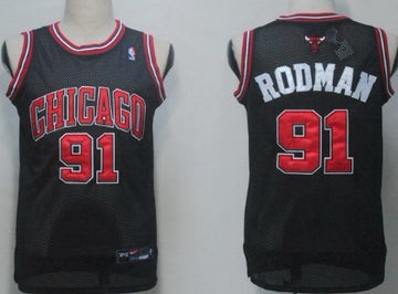 Dennis Rodman Chicago Bulls black jersey