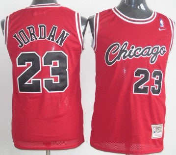 Michael Jordan Chicago Bulls red Throwback jersey
