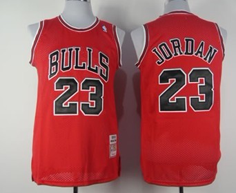 Michael Jordan Chicago Bulls red Throwback jersey