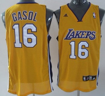 Paul Gasol Los Angeles Lakers yellow jersey