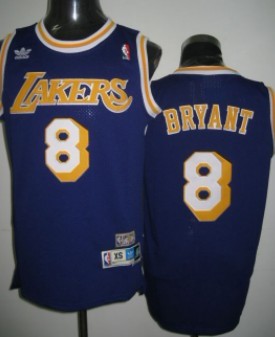 Kobe Bryant Los Angeles Lakers purple Throwback jersey