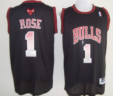 Derrick Rose Chicago Bulls black Authentic jersey