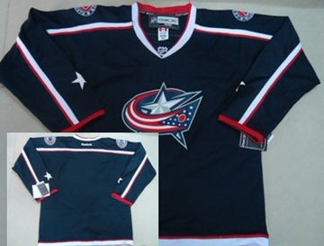 Custom Columbus Blue Jackets blue jersey