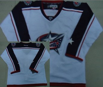 Custom Columbus Blue Jackets white jersey