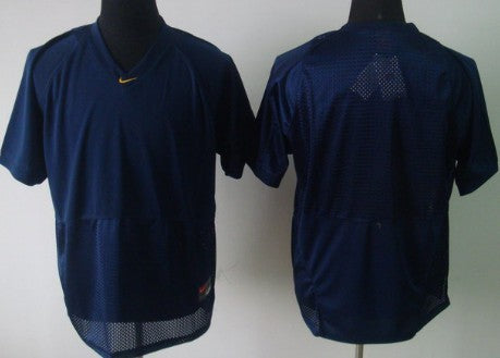 Custom Michigan Wolverines navy jersey