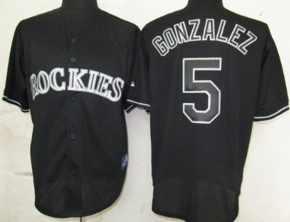 Carlos Gonzalez Colorado Rockies black Fashion jersey