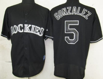 Carlos Gonzalez Colorado Rockies black Fashion jersey