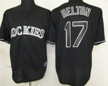 Todd Helton Colorado Rockies black Fashion jersey