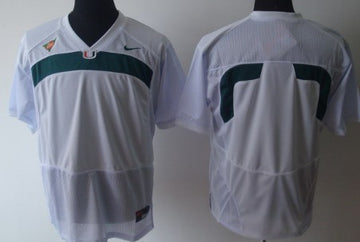 Custom Miami Hurricanes white jersey