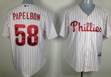 Jonathan Papelbon Philadelphia Phillies white jersey