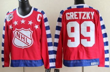 NHL All-Star red Throwback jersey