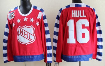 NHL All-Star red Throwback jersey