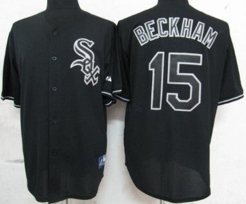 Gordon Beckham Chicago White Sox black Fashion jersey