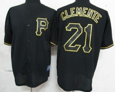 Roberto Clemente Pittsburgh Pirates black Fashion jersey