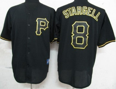 Willie Stargell Pittsburgh Pirates black Fashion jersey