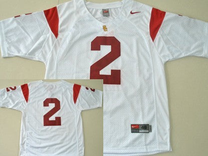 Robert Woods USC Trojans white jersey