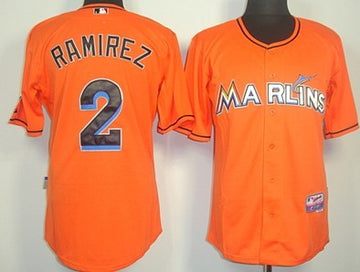 Hanley Ramirez Miami Marlins orange jersey