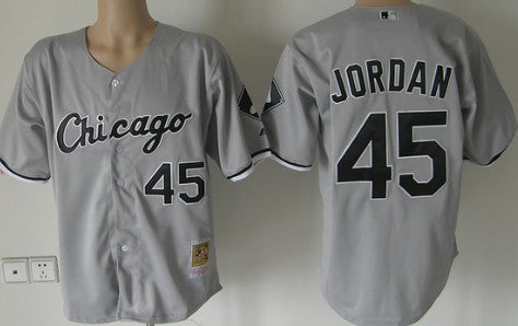 Michael Jordan Chicago White Sox gray Throwback jersey