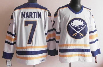 Rick Martin Buffalo Sabres white Throwback jersey