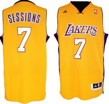 Ramon Sessions Revolution Los Angeles Lakers yellow jersey