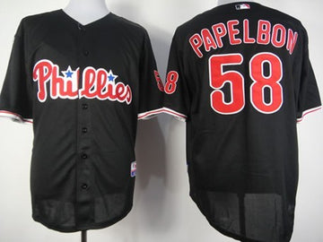 Jonathan Papelbon Philadelphia Phillies black jersey