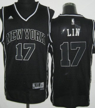 Jeremy Lin Revolution New York Knicks black jersey