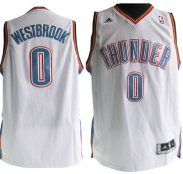 Russell Westbrook Revolution Oklahoma City Thunder white jersey