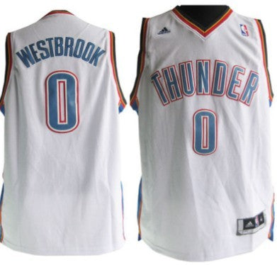 Russell Westbrook Revolution Oklahoma City Thunder white jersey