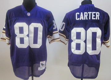 Cris Carter Minnesota Vikings purple Throwback jersey