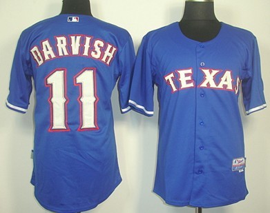 Yu Darvish Texas Rangers blue jersey