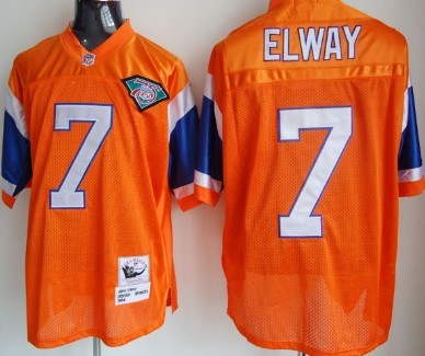 John Elway Denver Broncos orange Throwback jersey