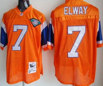 John Elway Denver Broncos orange Throwback jersey