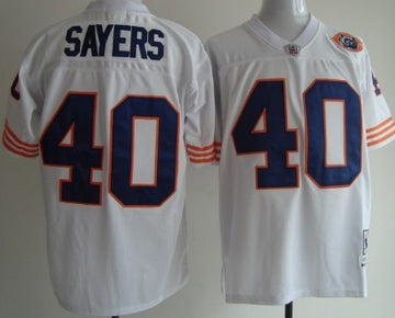 Gale Sayers Chicago Bears white Throwback jersey