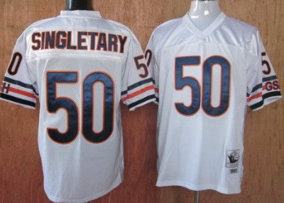 Mike Singletary Chicago Bears white Throwback jersey