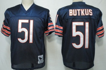 Dick Butkus Chicago Bears blue Throwback jersey