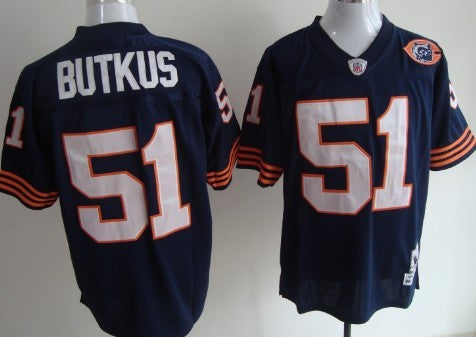 Dick Butkus Chicago Bears blue Throwback jersey